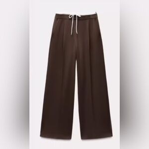 Zara Brown Wide Leg Pants